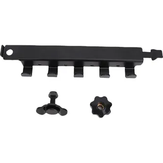 L-Schienen-Einzelbolzen-Befestigungshaken, 5 Haken, vielseitige Aluminiumlegierung für LKW-Ladefläche, Anhänger, Frachtsteuerung, Pickup, Wohnmobil, A