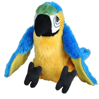 Wild Republic Cuddlekins Papagei 20 cm Blau/Gold