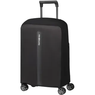 Samsonite TA Revolution - Faltbare Schutzhülle für Koffer Größe S, Kofferhülle passend für 55 cm, Reisekoffer Schutz, mit reflektierendem Detail, Schwarz