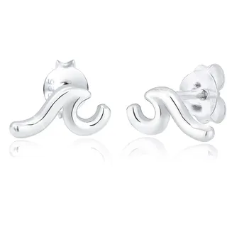 Elli Ohrringe Damen Ohrstecker Wellen Trend in 925 Sterling Silber