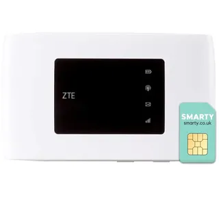ZTE MF920C Mobile Wireless Router, 4G/LTE -Hotspot entsperrt an alle europäischen SIM -Karten, 150mbit/s Download -Geschwindigkeiten, 2000mah Akku - Weiß