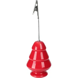 Tischkarten-Ständer, Weihnachtsbaum, 13 cm - Weiß, Rot, Grün