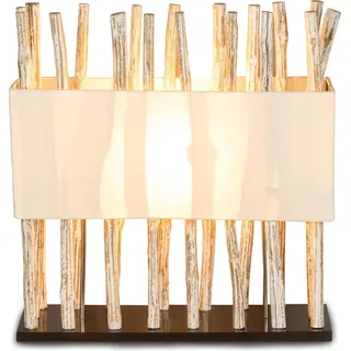 Lampe Tischlampe aus Holz Holzlampe Tischleuchte Treibholz 54cm hoch