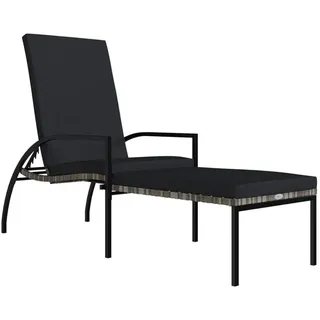 vidaXL Sonnenliege 89 x 58 x 25 cm Grau