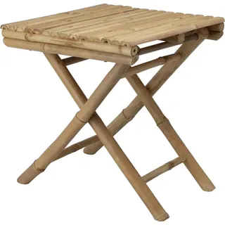 Progarden | Klapptisch Bambus - 39x45 cm - Ideal für Balkon - Platzsparend und Wetterfest - Braun