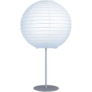 Näve Leuchten Papier-Tischleuchte "Yokohama" Papier-Tischleuchte "Yokohama" Tischleuchten - Papier-Tischleuchte "Yokohama", Tischlampe aus Metall und Papier in weiß, 39 cm hoch, Ø 21 cm, E14-Fassung - Weiß