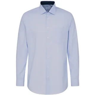 Seidensticker Herren Business-Hemd - Regular Fit - Bügelfrei- Kent-Kragen - Langarm - 100% Baumwolle Hellblau 38