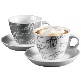 Ritzenhoff & Breker Cappuccino-Set Cornello 0,18 l Grau 2 St.
