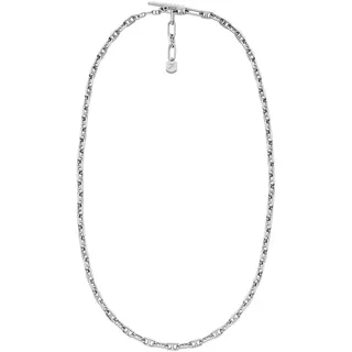 Fossil Collier Heritage en laiton argenté Pour Femme, JA7243040, Longueur : 405 mm + 50 mm, largeur : 3,8 mm, laiton, ce N'est pas UNE Pierre précieuse, Length: 405mm+50mm, Width: 3.8mm, Laiton, Pas