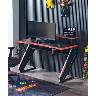 Moderne Tische Schreibtisch Kinderschreibtisch schwarz Gamer Computer Tisch - Schwarz