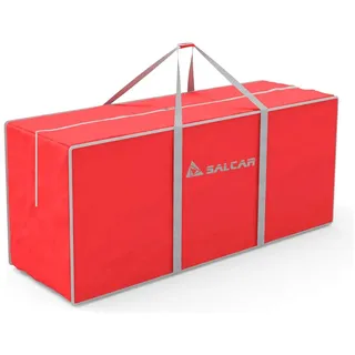 Salcar Aufbewahrungstasche für Weihnachtsbaum 150 x 50 x 60 cm Extra Groß geeignet für künstliche Bäume bis 270 cm, Rot - Rot