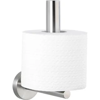 Wenko Bosio Matt, Wandhalter für Toilettenpapier aus Edelstahl, mattierte Oberfläche, 8 x 18 x 12,5 cm