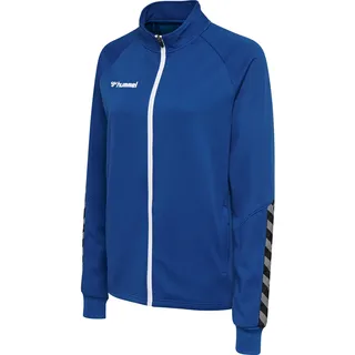 hummel AUTHENTIC Sportjacke Damen - Trainingsjacke & Laufjacke - Dünne Jacke für Sport, Fitness und Alltag - mit Reißverschluss, Taschen und Stehkragen - aus Polyester-Strickstoff
