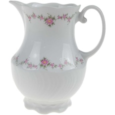 Milchkännchen 0,2 L Royal Tettau rosa Blumen Form 2829 Weiß