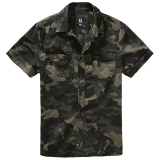 Brandit Textil Brandit Roadstar Shirt Hemd kurzarm darkcamo, Größe L