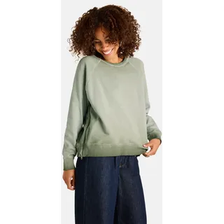 Sweatshirt LIEBLINGSSTÜCK "NavyEP", Damen, Gr. L, khaki, Sweatware, Obermaterial: 100% Baumwolle, clean, unifarben, normal, Rundhals, Raglanärmel Rippbündchen, Sweatshirts Sweatshirt, mit Farbverlauf