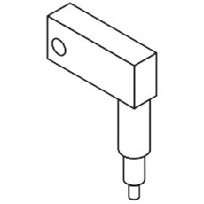 Mahr 5114209 Ulr-C Drehelement, lang mit Rückholfeder, 90 Grad Winkel, 50 mm Länge