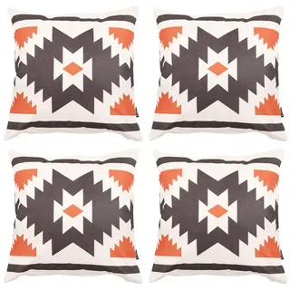 icon Dekokissen 4er-Set , Kunststoff , 43x43 cm , Gartenmöbel, Gartenpolster & Auflagen, Gartenkissen