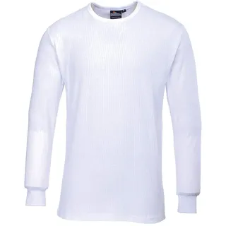 PORTWEST Langarm Thermo-T-Shirt, Größe: XL, Farbe: Weiß, B123WHRXL