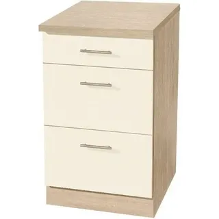 WIHO KÜCHEN Unterschrank Kiel 50 x 50 x 85 cm Beige
