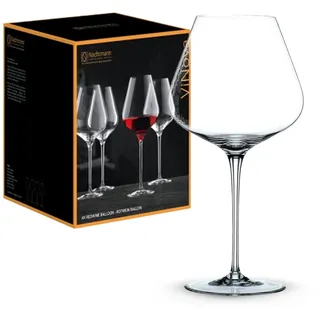 Nachtmann 4-teiliges Rotweingläser Set, 840 ml, ViNova, 98072, Burgunder Weingläser aus Kristallglas, Rotwein Gläser spülmaschinenfest