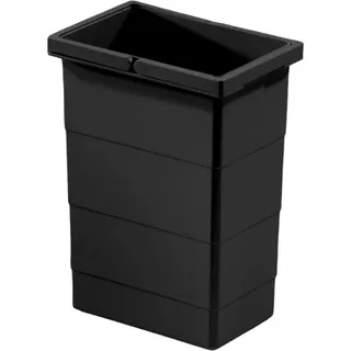 Hailo Inneneimer 1225959 schwarz 8 L 226 x 156 x 295 mm mit Deckel - Schwarz