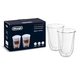 De'Longhi Doppelwandige Latte Macchiato Gläser 0,33 l 2 St.