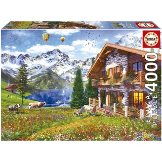 Educa - Puzzle Chalet In the Alps - 4000 dielov