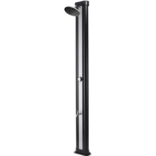 STEINBACH Solardusche Classic, Kunststofftank 40 l, 217 cm Höhe, 049039, Schwarz