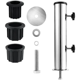 Schirm Stange Halterung Ständer Tube Set Außen Sonnenschirm Basis Halter Einsatz