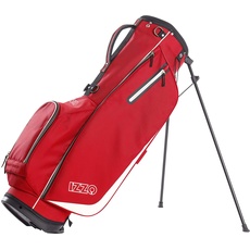 Izzo Unisex-Erwachsene Ultra Lite Standtasche, Tasche mit Standfunktion, rot/schwarz