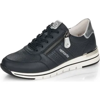 REMONTE Damen Low-Top Sneaker R6705, Frauen Halbschuhe,lose Einlage,Turnschuhe,Laufschuhe,Freizeit,sportlich,straßenschuhe,blau Kombi (14),39 EU