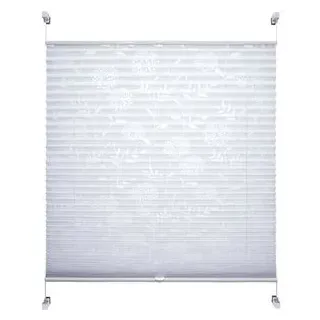 LIEDECO Klemmfix-Plissee 40 x 130 cm Polyester Weiß