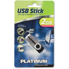 Platinum Twister 2 GB USB-Stick USB 2.0 schwarz, 1 Stück