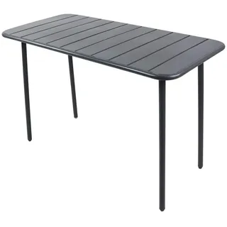 VCM Gartentisch 110 x 55 x 72 cm Schwarz