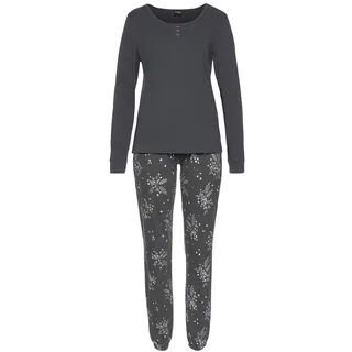 VIVANCE DREAMS Damen Pyjama anthrazit Gr.32/34