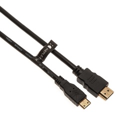Mini HDMI zu HDMI Adapter Konverter Kompatibel mit Nikon D-SLR D3s, D4, D4S, D5100, D7200, Canon LEGRIA HF21, HF G10, HF G25, HF G30, HF G40, Fujifilm XPro 2 Body, X-S1 Kamera (5m)