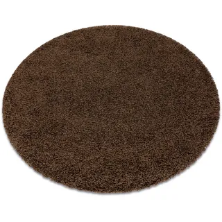 RugsX Soffi Shaggyteppich 80 x 80 cm Braun