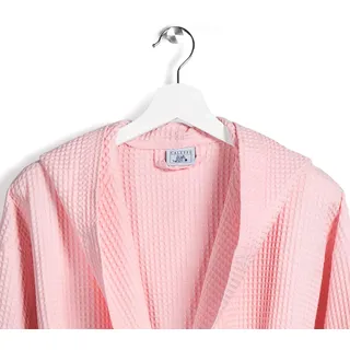 Caleffi Polo Bademantel mit Kapuze, Baumwolle, Rosa, S, 69360