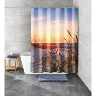 KLEINE WOLKE Duschvorhang Juist 180 x 200 cm mehrfarbig