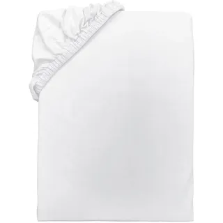 Tom Tailor Spannbettlaken Baumwolle-Jersey 180 x 200 cm Weiß