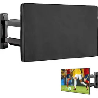 kwmobile 55" TV Outdoor TV Abdeckung - Fernseher Hülle Bildschirmschutz - Schutzhülle wetterfest - Schwarz