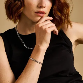 Fossil Unisex-Schmuck Silber Edelstahlarmband, JF04723040