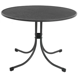 MWH Universal Gartentisch Metall iron grey rund