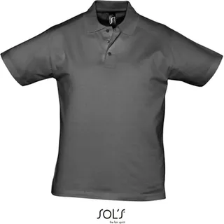 SOLs 11377 | Herren Poloshirt Prescott - Farbe: Dark Grey (Solid) - Größe: 3XL - Grau