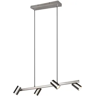 WEBMARKETPOINT Trio Leuchten Pendelleuchte Marley 302400407, Metall Nickel matt, exkl. 4x GU10