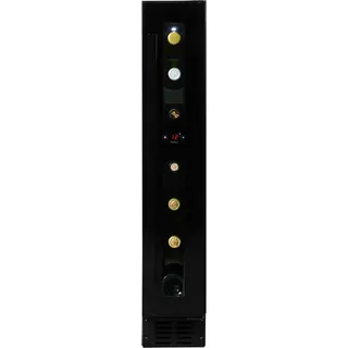 Amica Weinkühlschrank "WK 341 100-2 S", für 7 Standardflaschen á 0,75l, Standkühlschrank, Schwarz
