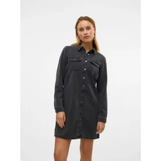 Vero Moda Jennie Langärmliges Kurzes Kleid Black Denim S