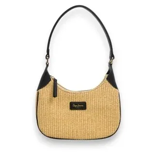 Pepe Jeans für Damen. PL0300176 Trish Tasche beige, schwarz (OSFA), Lässig, Polyurethan