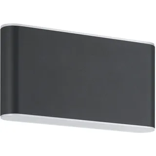 EGLO LED Außen-Wandleuchte Grutti anthrazit 17,5 x 9 cm